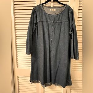 Madewell Denim Frayed Step Hem Dress Excellent preowned condition